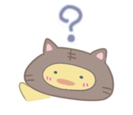 Kitten chick sticker #13306197