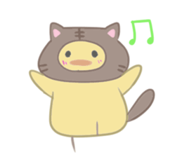 Kitten chick sticker #13306202