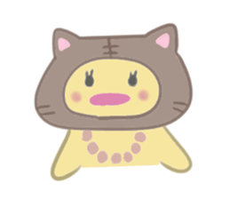 Kitten chick sticker #13306205