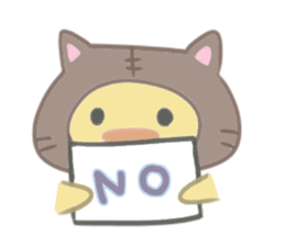 Kitten chick sticker #13306212