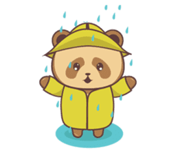 cute brown panda sticker #13306574