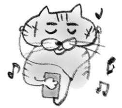 A Kiji Tora Cat sticker #13308791