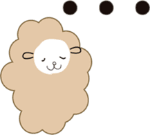 cuddly sheep_partII sticker #13310052