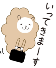 cuddly sheep_partII sticker #13310055