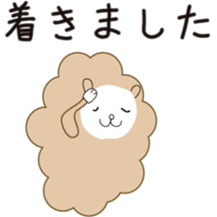 cuddly sheep_partII sticker #13310056