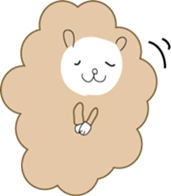 cuddly sheep_partII sticker #13310057