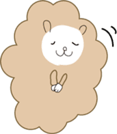 cuddly sheep_partII sticker #13310057