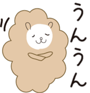 cuddly sheep_partII sticker #13310068