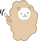 cuddly sheep_partII sticker #13310069