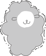 cuddly sheep_partII sticker #13310081