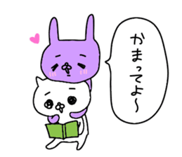 Mr. crybaby cat and Mr. crybaby rabbit sticker #13311500