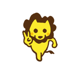 good mood ? lion 5 sticker #13311776