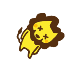 good mood ? lion 5 sticker #13311785