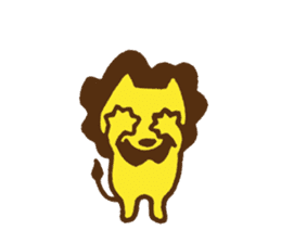 good mood ? lion 5 sticker #13311789