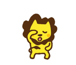 good mood ? lion 5 sticker #13311790