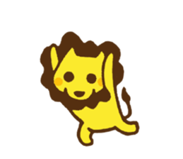 good mood ? lion 5 sticker #13311797