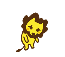 good mood ? lion 5 sticker #13311798