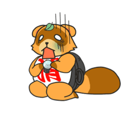 Yoroshiku Tanu-san sticker #13312416
