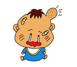 baby and mother and father sticker #13312609