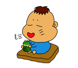 baby and mother and father sticker #13312630