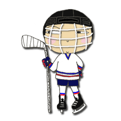 Crazy ice hockey family (English)