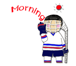Crazy ice hockey family (English) sticker #13312806