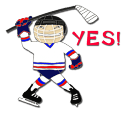 Crazy ice hockey family (English) sticker #13312808