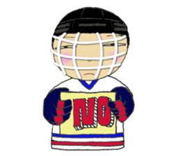Crazy ice hockey family (English) sticker #13312809