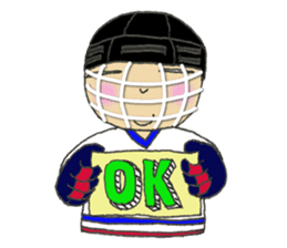 Crazy ice hockey family (English) sticker #13312810