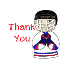 Crazy ice hockey family (English) sticker #13312811