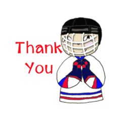 Crazy ice hockey family (English) sticker #13312811