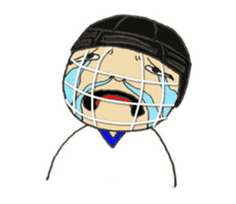 Crazy ice hockey family (English) sticker #13312813