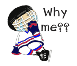 Crazy ice hockey family (English) sticker #13312814