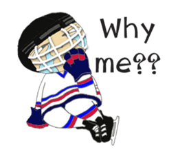 Crazy ice hockey family (English) sticker #13312814