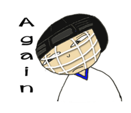 Crazy ice hockey family (English) sticker #13312816