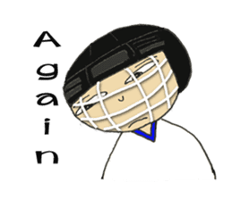 Crazy ice hockey family (English) sticker #13312816