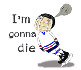 Crazy ice hockey family (English) sticker #13312818