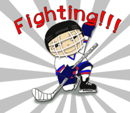 Crazy ice hockey family (English) sticker #13312821