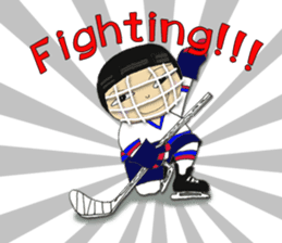 Crazy ice hockey family (English) sticker #13312821