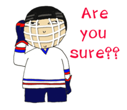 Crazy ice hockey family (English) sticker #13312823