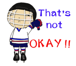 Crazy ice hockey family (English) sticker #13312824