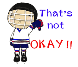 Crazy ice hockey family (English) sticker #13312824