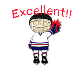 Crazy ice hockey family (English) sticker #13312825
