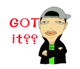 Crazy ice hockey family (English) sticker #13312833