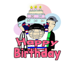 Crazy ice hockey family (English) sticker #13312842