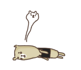 Bear to work in the bar!!ver2 sticker #13314569