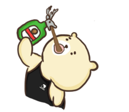 Bear to work in the bar!!ver2 sticker #13314574