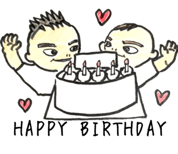 baby lovely twins sticker #13315981