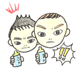 baby lovely twins sticker #13315993