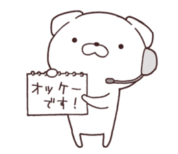 Daily Lives of cute white dogs part1 sticker #13316579